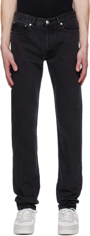 Черные джинсы Petit New Standard , цвет Washed black A.P.C.