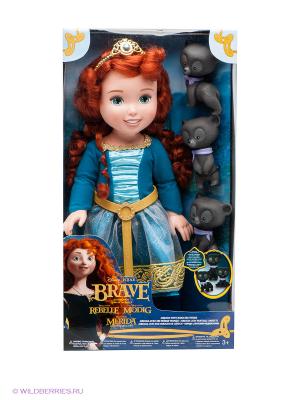 Кукла Принцесса Мерида с медвежатами Jakks. Цвет: синий, рыжий