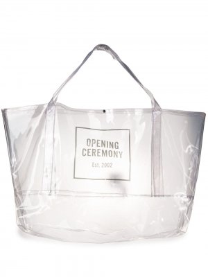 Объемная сумка-тоут с логотипом Opening Ceremony. Цвет: бежевый