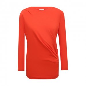 Хлопковый пуловер Dries Van Noten. Цвет: оранжевый