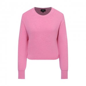 Пуловер из вискозы и хлопка Monrow. Цвет: розовый