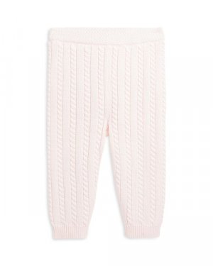 Брюки-свитеры унисекс из хлопка косой вязки — для малышей , цвет Pink Ralph Lauren