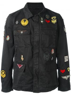 Куртка в стиле милитари John Varvatos. Цвет: чёрный