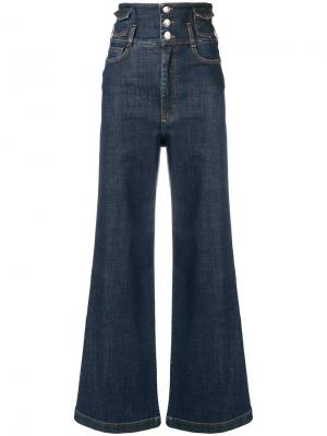 Расклешенные джинсы свободного кроя Dolce & Gabbana. Цвет: синий