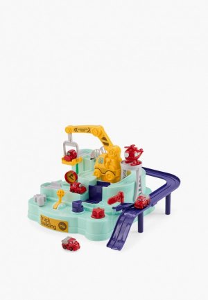 Набор игровой Happy Baby автотрек с машинками. Цвет: зеленый