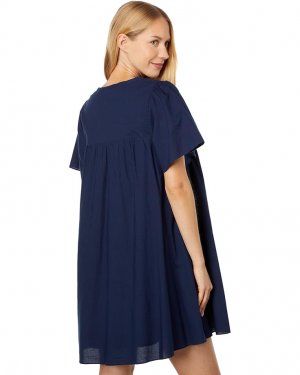 Платье Flutter Sleeve Dress, темно-синий Lilla P