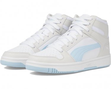 Кроссовки Rebound Layup Synthetic Leather, цвет Feather Gray/Icy Blue/ White PUMA