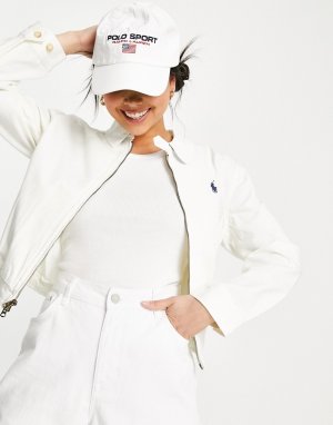 Кремовая ветровка с логотипом -Белый Polo Ralph Lauren