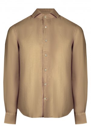 Рубашка CORNELIANI. Цвет: коричневый