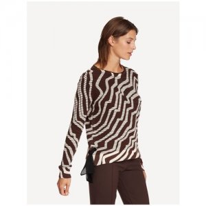 Пуловер женский, BETTY BARCLAY, артикул: 5658/2940, цвет: коричневый (7871), размер: 46 Barclay. Цвет: коричневый/белый