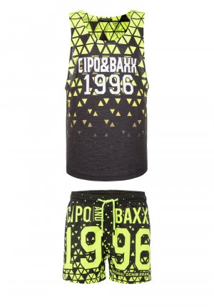 Короткая пижама , неоново-желтый Cipo & Baxx