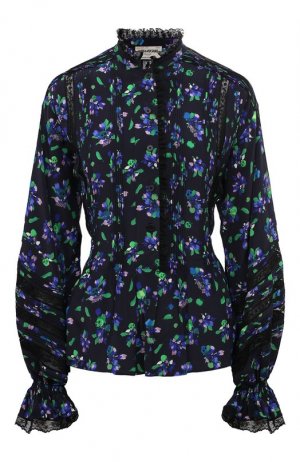 Шелковая блузка Zadig&Voltaire. Цвет: разноцветный