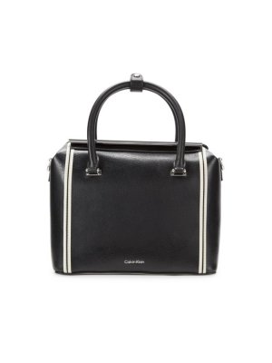 Двухцветная сумка-портфель Perry , цвет Black White Calvin Klein