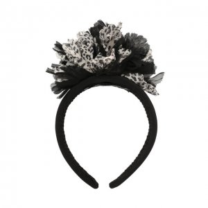 Ободок для волос Dolce & Gabbana. Цвет: чёрно-белый