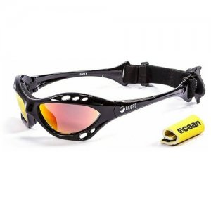 Солнцезащитные очки  Cumbuco Black / Revo Orange Polarized lenses, черный OCEAN. Цвет: черный