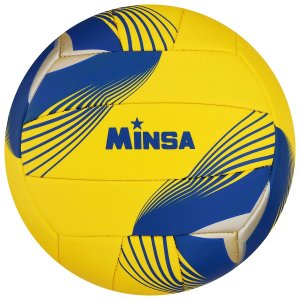 Мяч волейбольный minsa, размер 5, pu, 290 гр, машинная сшивка MINSA