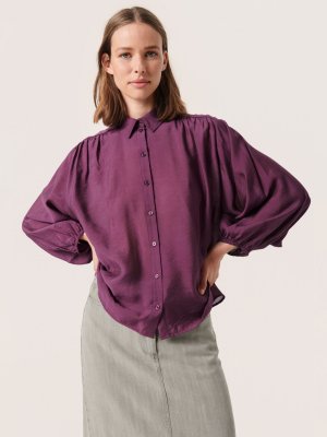 Рубашка свободного кроя Lilley с рукавами 3/4 Soaked In Luxury, гортензия Luxury