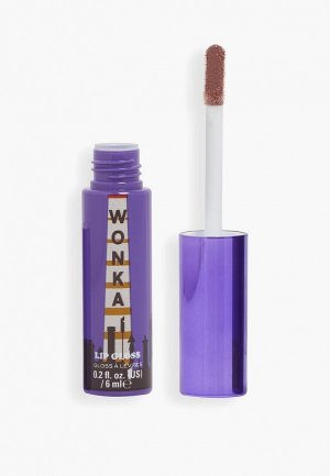 Блеск для губ Revolution Willy Wonka & The Chocolate Factory x Lip Gloss, 6 мл. Цвет: коричневый