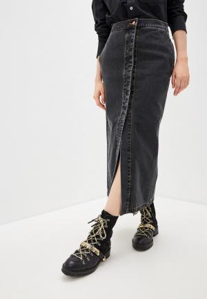 Юбка джинсовая Vivienne Westwood Anglomania. Цвет: серый
