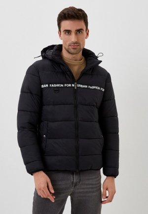 Куртка утепленная Urban Fashion for Men. Цвет: черный