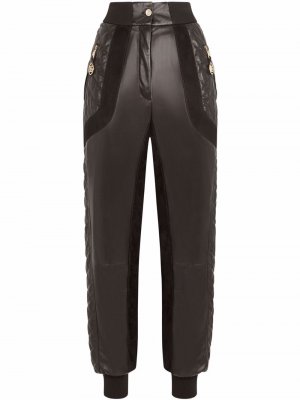 Кожаные брюки Dolce & Gabbana. Цвет: черный