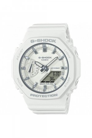 Классические комбинированные часы G-Shock из пластика и смолы — Gma-S2100-7Aer, белый Casio