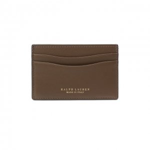 Кожаный футляр для кредитных карт Ralph Lauren. Цвет: коричневый