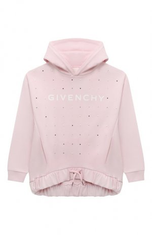Хлопковое худи Givenchy. Цвет: розовый