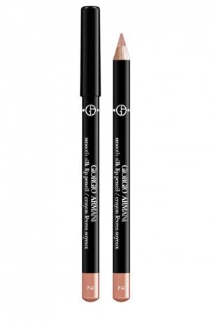Smooth Silk Lip Pencil мягкий карандаш для губ 2 Giorgio Armani. Цвет: бесцветный