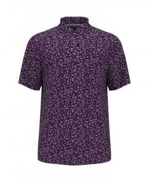 Рубашка поло с короткими рукавами и текстурным принтом для мальчиков Big Boys , фиолетовый PGA TOUR