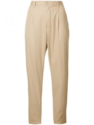 Укороченные брюки с высокой талией Carhartt. Цвет: бежевый