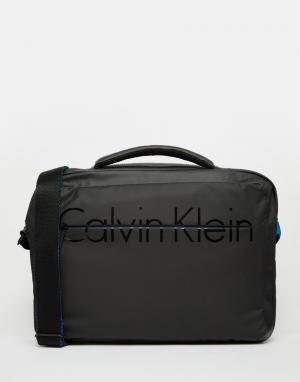Сумка для ноутбука Calvin Klein. Цвет: черный