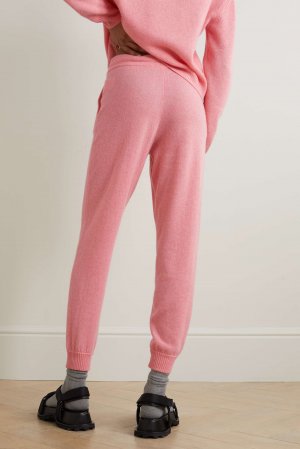 Кашемировые спортивные штаны Ina с вышивкой, розовый Sporty & Rich