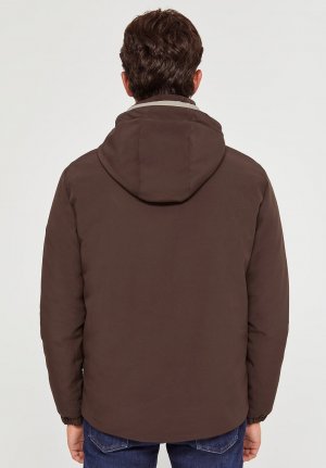 Куртка зимняя NAUTIC HOODED WATERPROOF MATTHAN , цвет dark brown Polo Club