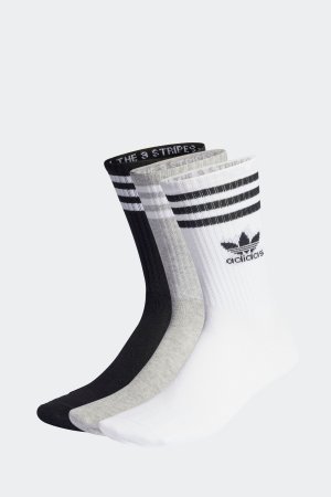 Комплект из 3 пар носков Mid Cut, черный Adidas Originals