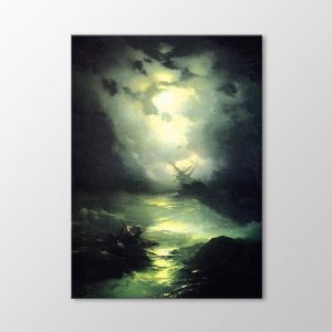 Буря в Северном море, 1865 г. Картина Arty