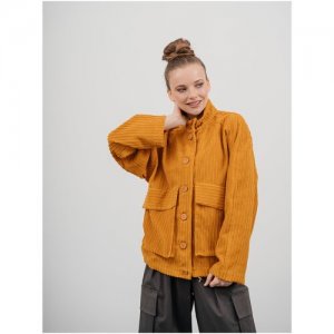 Куртка , размер XL(54-56), желтый, оранжевый Модный Дом Виктории Тишиной. Цвет: оранжевый/желтый