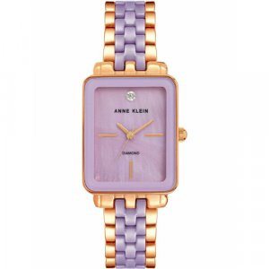 Наручные часы ANNE KLEIN Ceramic Diamond, фиолетовый. Цвет: фиолетовый/сиреневый