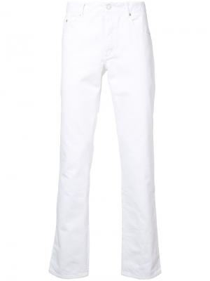 Прямые джинсы Maison Kitsuné. Цвет: белый
