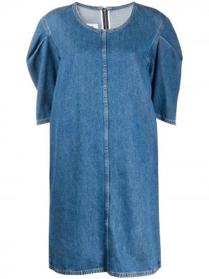 Короткое джинсовое платье MM6 Maison Margiela. Цвет: синий