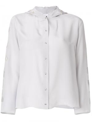 Блузка с капюшоном Sadie Williams. Цвет: серый