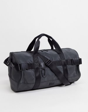 Черная сумка через плечо с монограммой -Черный цвет River Island