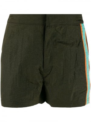 Плавки-шорты с лампасами Islang. Цвет: зеленый