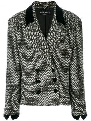 Свободный двубортный пиджак Louis Feraud Pre-Owned. Цвет: черный