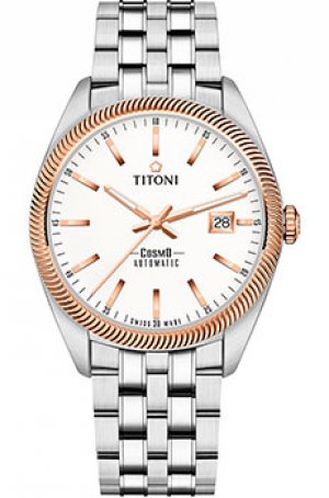 Швейцарские наручные мужские часы 878-SRG-606. Коллекция Cosmo Titoni