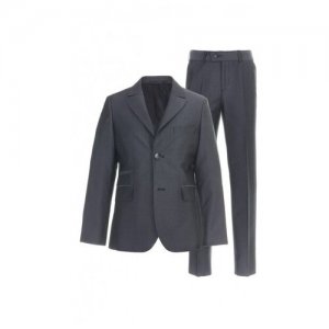 Костюм(пиджак+брюки) SSFSB-829-15407-810 (Серый, Мальчик, 14 лет / 164 см, 30) SILVER SPOON. Цвет: серый