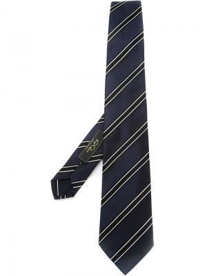 Полосатый галстук Gabriele Pasini. Цвет: синий