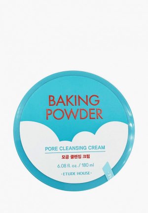 Крем для снятия макияжа Etude Baking Powder Pore Cleansing Cream очищающий, 160 г. Цвет: голубой
