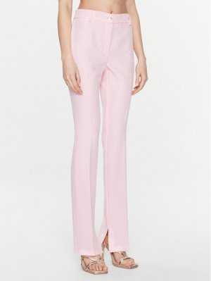 Тканевые брюки стандартного кроя Blugirl Blumarine, розовый BLUMARINE