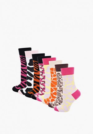 Носки 8 пар bb socks. Цвет: разноцветный